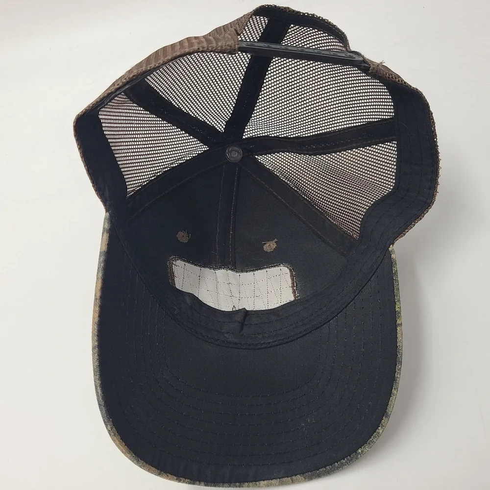 Mossy Oak Hat Snapback Trucker Mesh Camo Brown Patch 1986 Outdoors Hunt Logo Men